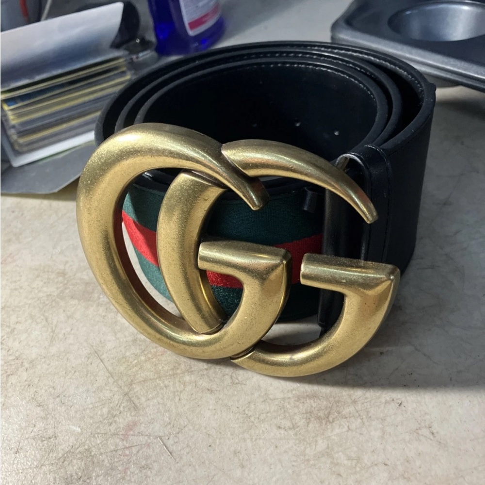 Luxury Black and Gold Men's Belt